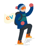 Edvolution educacion sherpa edvolution Sticker