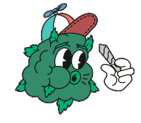 Kaind weed cbd bud kaind Sticker