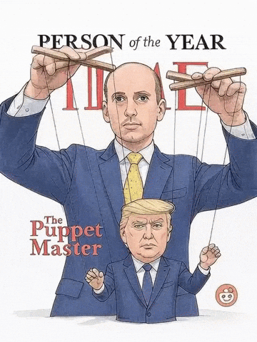 Stephen Miller Trump GIF by Maryanne Chisholm - MCArtist
