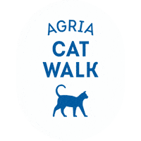 Agria Cat Walk Sticker by Agria Eläinvakuutus
