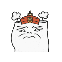 Angry Pillow Sticker
