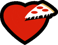 hubba hubba pizza my heart Sticker by oldtownpizza