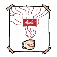 Coffee Drawing Sticker by Melitta Brasil