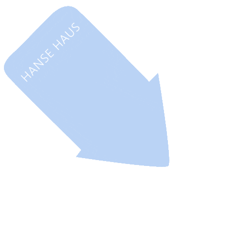Click Blue Arrow Sticker by Hanse Haus