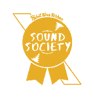 logo flashing Sticker by Pabst Blue Ribbon