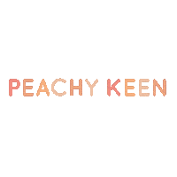 qendoau peach peachy keen just peachy Sticker