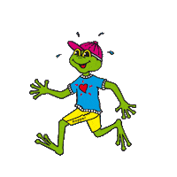 AnitaASKOE bewegung burgenland gehen Frosch Sticker