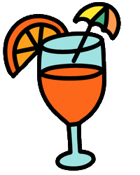 Summer Drink Sticker