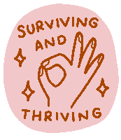 Hand Thriving Sticker by The Insecure Girls' Club