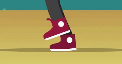 luckyhercul giphygifmaker animation boy walking GIF