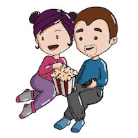 In Love Eating Sticker