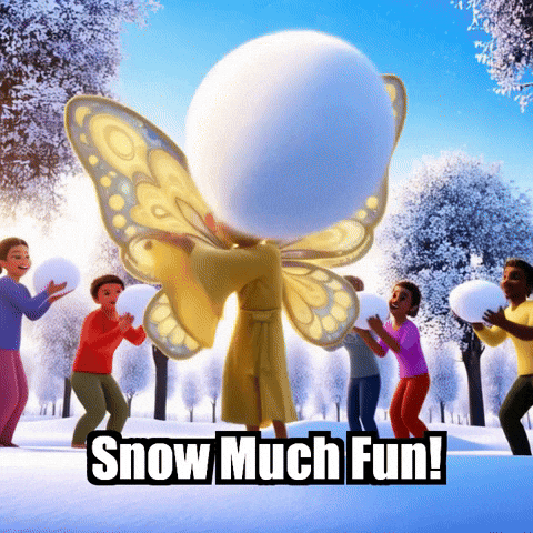 Friends Snow GIF by BuddhaFlyJourney