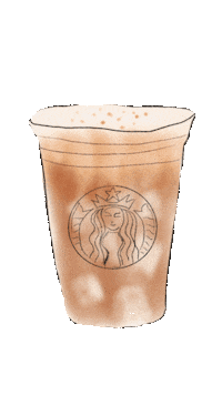 Coffee Fall Sticker