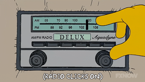 Episode 2 Radio Dial GIF by The Simpsons