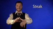 sign language steak GIF by Sign with Robert