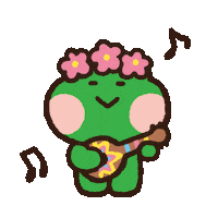 Spring Guitar Sticker by LINE FRIENDS
