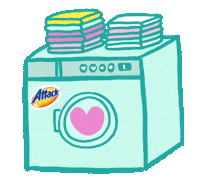 Clothes Washing Machine Sticker by Solusi Ibu Attack