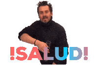 Cheers Salud Sticker by Travis