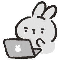 Work Rabbit Sticker