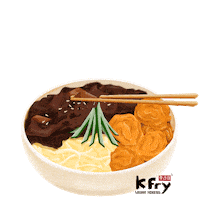 Black Bean Wow Sticker by K Fry My