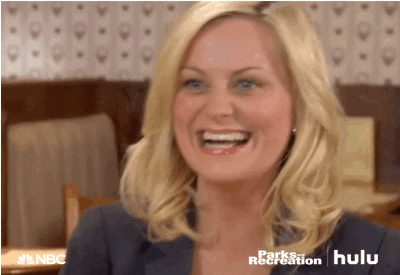 parks and recreation laughing GIF by HULU