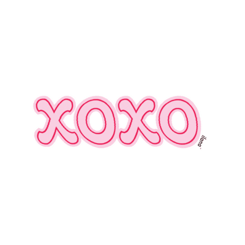 be_ilana love pink valentines day xoxo Sticker