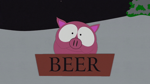 beer pig GIF by South Park 