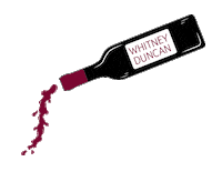 Red Wine Sticker by Whitney Duncan