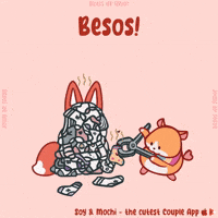 Love You Kisses GIF by SoyandMochi