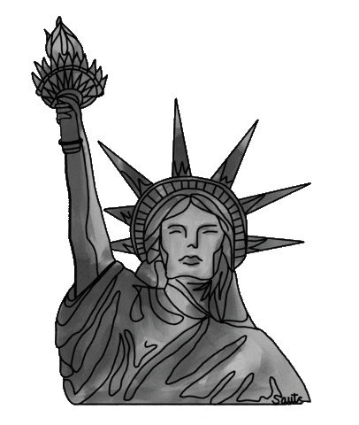 Blm Liberty Sticker by By Sauts // Alex Sautter (formerly Pretty Whiskey)