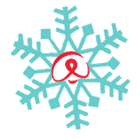 winter snowflake Sticker by bulldog yoga