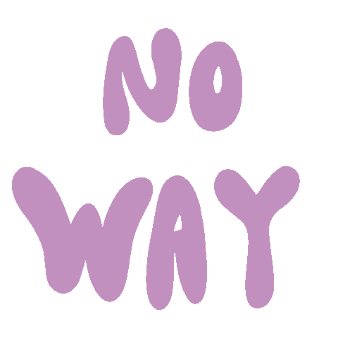 No Way Sticker