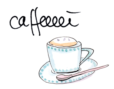 blossomzine giphyupload coffee cappuccino caffe Sticker