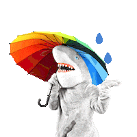 rain shark Sticker by Bravo TV