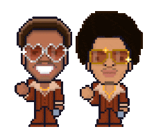 Bruno Mars Dancing Sticker by Ali Graham