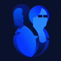 dominodecoco blue woman women pride GIF