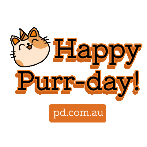 Transparency National Cat Day Sticker by pd.com.au