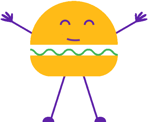 Burger Emotion Sticker by LightsON