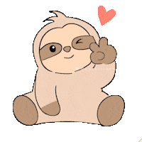 Cute Sloth Sticker