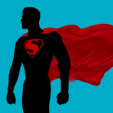 ruxly giphyupload animation super superman GIF