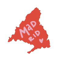 Comunidad De Madrid Pink Sticker