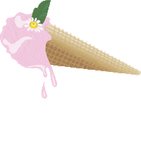 Melting Ice Cream Sticker by FirstWeEat