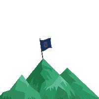 Flag Mountain Sticker by The Executive Centre