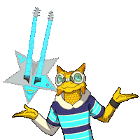 StarForest wink guitarist twig star forest Sticker
