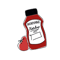 quintesens bebe ketchup poing quintesens Sticker