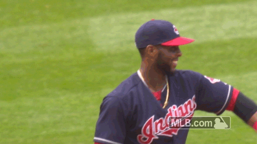 Cleveland Indians Smiles GIF by MLB