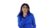 Karen Pensando Sticker by Platica Polinesia