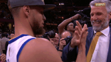 golden state warriors handshake GIF by NBA