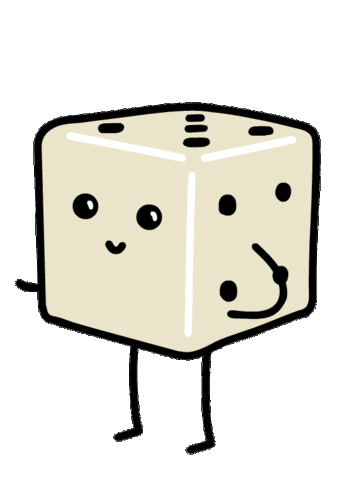 Dice Sticker by TinyDiceBuddies