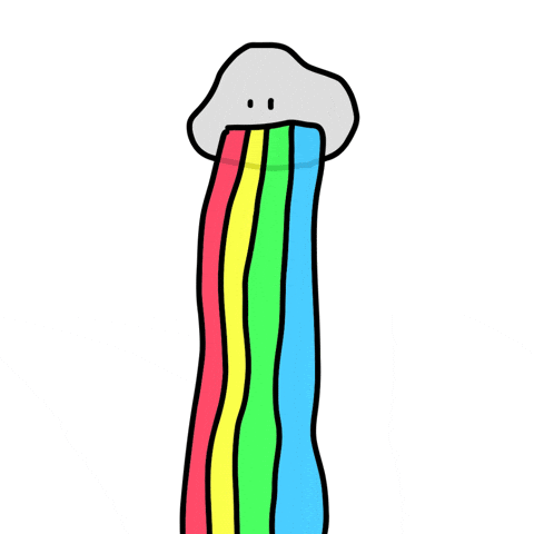 Tired Rainbow GIF